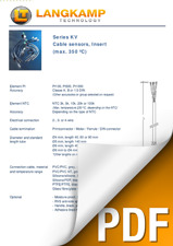 Series KV - Cable temperature sensors